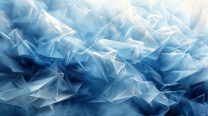 Obraz premium Abstract Crystalline Formation in Blue Tones