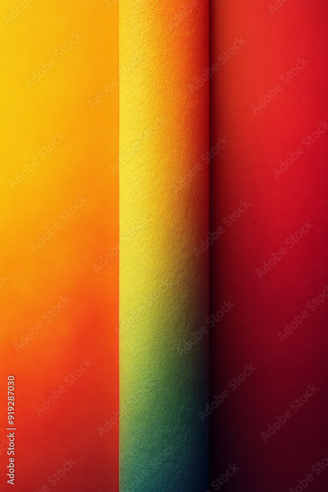 Poster a gradient that transitions from bright lime green to warm tangerine, creating a vibrant and playful