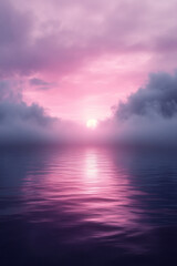 Obraz premium A modern gradient from dusty mauve to cool grey, giving a sophisticated and understated look,