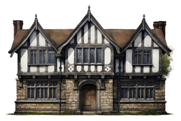 PNG Tudor architecture building window.