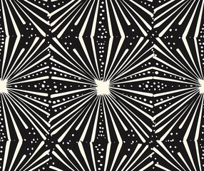 Dotted line geometric seamless pattern vector image