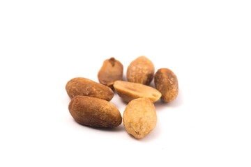 Cedar nuts on a white background. Clipping path included.