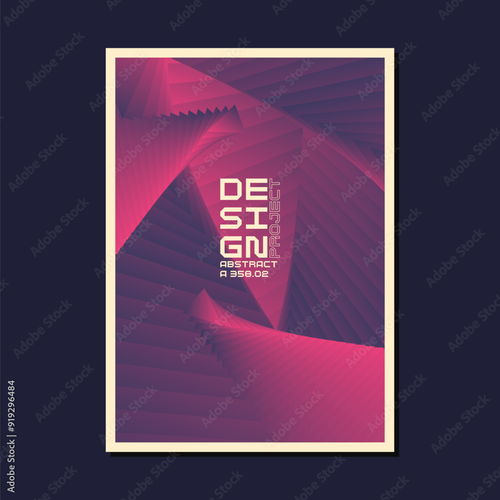 Poster a template to use in your design. template for text information. a composition of geometric shapes. 
