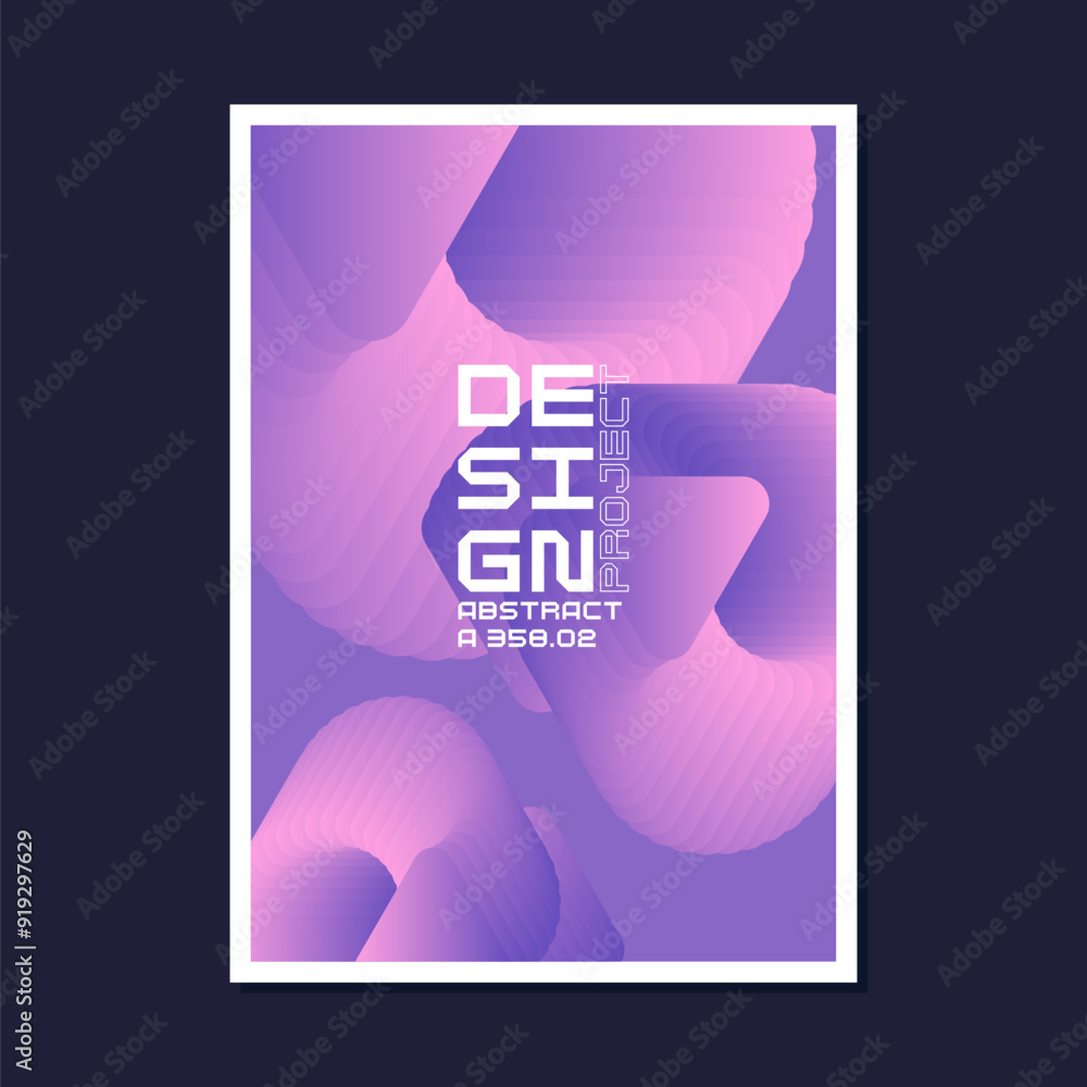 Poster a template to use in your design. template for text information. a composition of geometric shapes. 