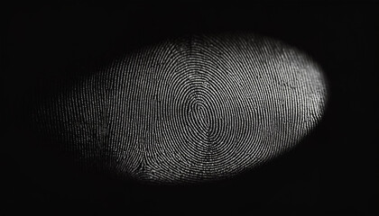 Finger print texture on black background.
