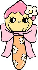 Coquette Girly painting brush school supplies