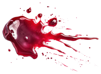 PNG Red liquid splash on white
