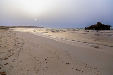 beach at sunset