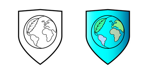 ecology symbols set. green global environment concept, sign and symbol. vector illustration