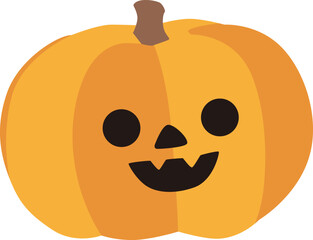 シンプルなジャック・オー・ランタンのベクターイラスト