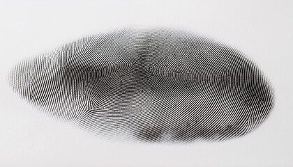 Finger print texture on white background.