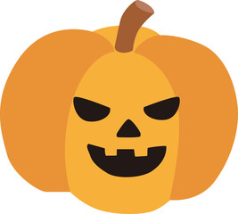 シンプルなジャック・オー・ランタンのベクターイラスト