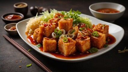 Fototapeta premium chicken with rice