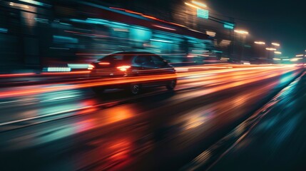 covoiturage, dark grey, bright blurry background with generative ai