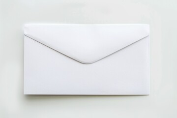A single white envelope on a clean background, ideal for uses such as business mail or correspondence