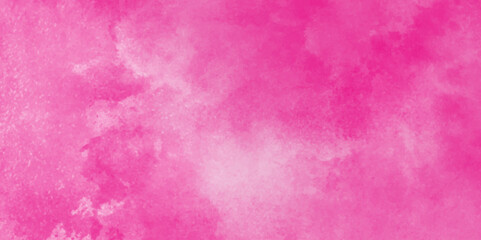 Abstract grunge background of pink paper texture.concrete pink rough wall for background texture,dust oil stain texture. hand painted pink watercolor background,