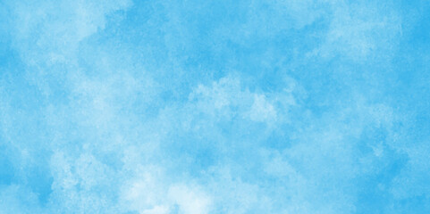 Abstract background with white paper texture and sky blue watercolor painting background. Brush-painted blurred and grainy paint aquarelle Abstract light sky blue grunge texture. Blue grunge surface,