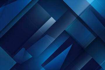 Abstract artwork blending white, blue, and gold tones with geometric forms, evoking modern