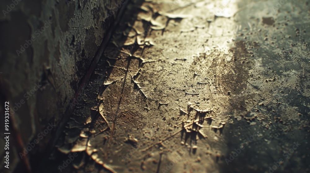 Poster close-up of a wall with multiple nails, often used in diy or repair scenes