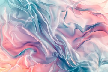 Obraz premium Abstract wallpaper with flowing, organic patterns in soft pastel tones, ideal for a calming