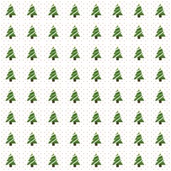 Christmas tree seamless graphic design red dot pattern background 