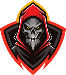 skull with a sword and a tattoo