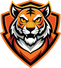 Fototapeta premium tiger head vector tiger head mascot tiger head vector illustration