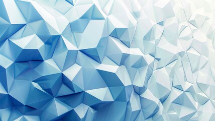 Clean, simple, white color background from blue geometric shapes that flow smoothly into each other with fading and intensifying colors
