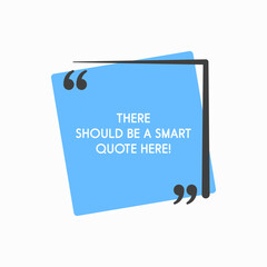 Quote frame blank, text quote boxes, message