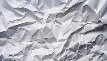 Obraz premium The texture of white paper is crumpled. Background for various purposes.