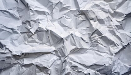 Obraz premium The texture of white paper is crumpled. Background for various purposes.
