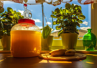 Making home-made alcohol-based mead