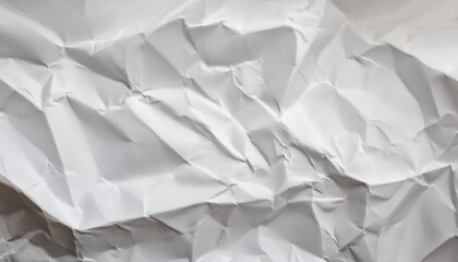 Obraz premium The texture of white paper is crumpled. Background for various purposes.