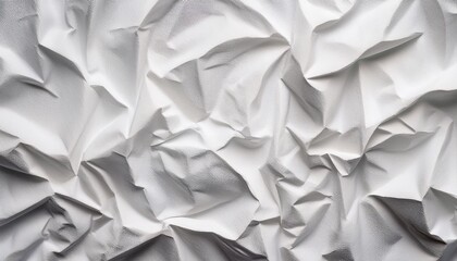 Obraz premium The texture of white paper is crumpled. Background for various purposes. 