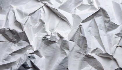 Obraz premium The texture of white paper is crumpled. Background for various purposes. 