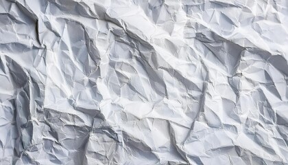 The texture of white paper is crumpled. Background for various purposes.	