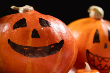 Funny Halloween Pumpkins Holiday Card.