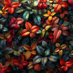 Autumnal Floral Tapestry