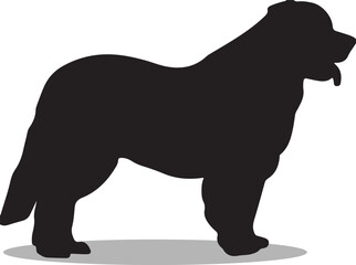 Leonbergers Silhouette, Leonbergers Vector Silhouette, Leonbergers cartoon Silhouette, Leonbergers illustration, Leonbergers icon Silhouette, Leonbergers Silhouette illustration