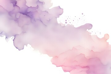 Obraz premium A transition from pale lavender to soft pink watercolor on white background, Ai Generated