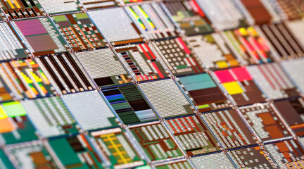Silicon semiconductor wafer close-up. In electronics, a wafer also called a slice or substrate is a thin slice of semiconductor, a crystalline silicon, used for the fabrication of integrated circuits