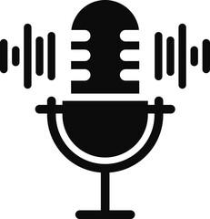 Podcast, Microphone Symbol Icon