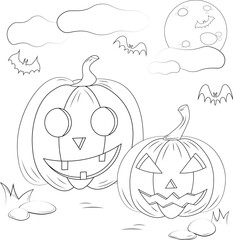 Halloween coloring page for kids