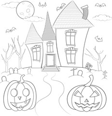 Halloween coloring page for kids