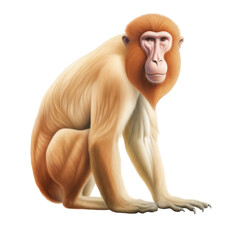 Naklejka premium Proboscis Monkey Clipart image