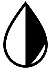 Drop Icon or Water Symbol