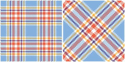 Scottish Tartan Plaid Seamless Pattern, Classic Scottish Tartan Design. Seamless Tartan Illustration Vector Set for Scarf, Blanket, Other Modern Spring Summer Autumn Winter Holiday Fabric Print.