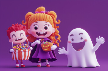 Fototapeta premium halloween characters