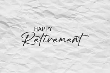 happy retirement text 