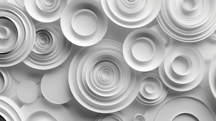 Abstract White Circular Pattern